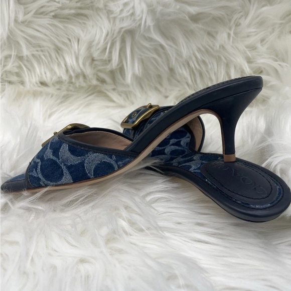 Coach Margot Signature Denim Sandal - Picture 6 of 14